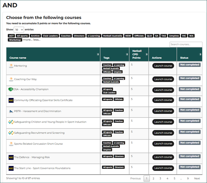 C Badge Course Table.png
